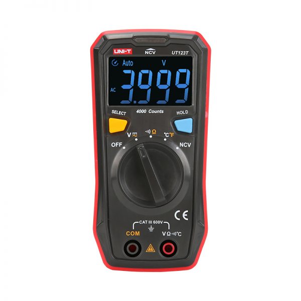 UT123/UT123T Pocket-sized Residential Multimeter - UNI-T Meters | Test ...