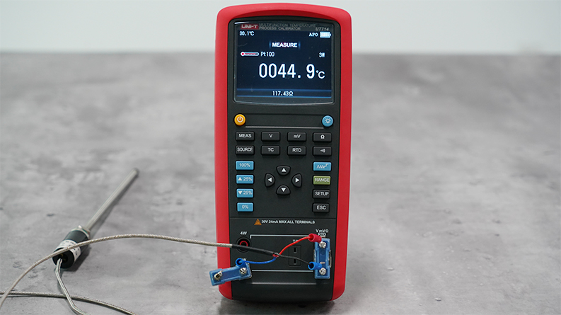 UT714 RTDs measurement